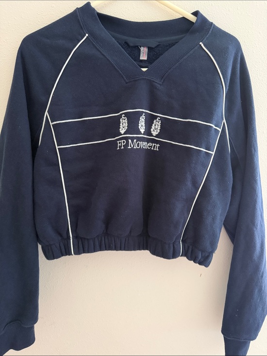 FP Movement by Free People Tops - FP movement Navy cropped 
Pullover with Ribbed Collar